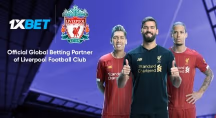 1xbet partners with LiverPool