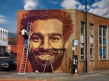 mo salah graffiti