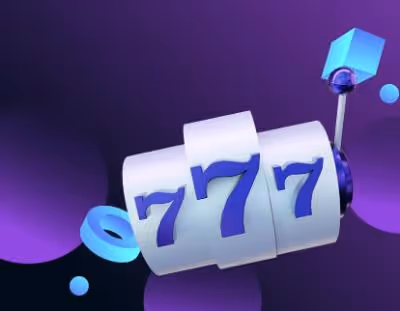 Slot machine reels showing 777