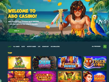 Abo Casino website with promotional offer