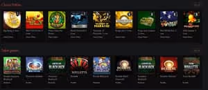 All Slots Club Casino Table games