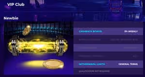 Andromeda Casino VIP Club, Newbie Level