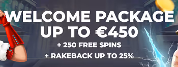 BetOnRed Casino Welcome Package: €450+250 free spins + Rakeback up to 25%