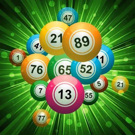 Colorful bingo balls with various numbers