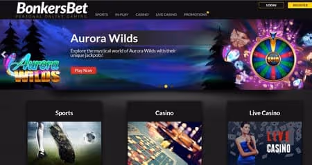 BonkersBet Casino homepage
