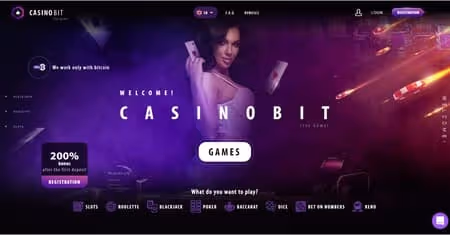 CasinoBit homepage