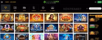 CasinoLuck online casino interface