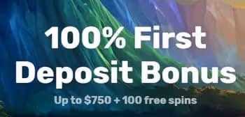 Casinomia Casino Welcome Bonus: 100% First Deposit Bonus, Up to $750 + 100 Free Spins