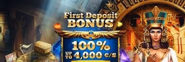 Cleopatra Casino Welcome Bonus: 100% up to 4,000€/$