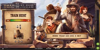 Dead or Alive 2 Slot Train Heist bonus feature.