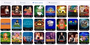 Dendy Casino Multiple online table game thumbnails