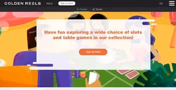 Golden Reels Casino homepage