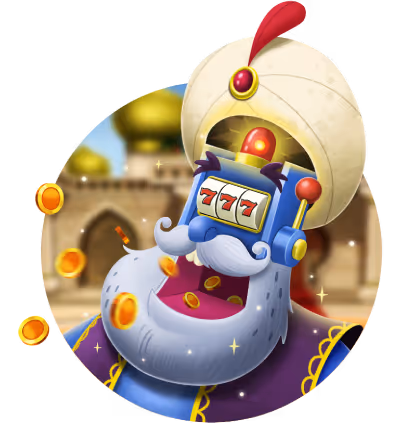 Cartoon genie slot machine