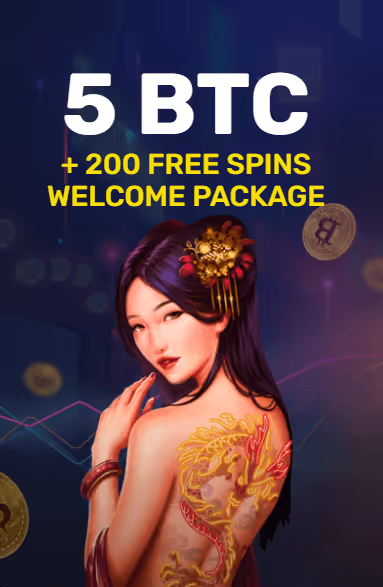 KatsuBet Casino Welcome Package: 5 BTC + 200 FREE SPINS