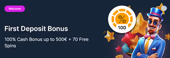 Lolo.bet casino: First Deposit: 100% bonus up to €500 + 70 Free Spins