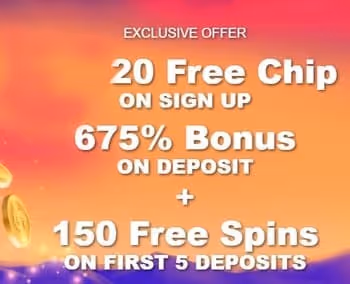 Lucky Draw Casino Welcome Offer: 20 Free Chip, 675% Bonus, 150 Free Spins (First 5 Deposits)