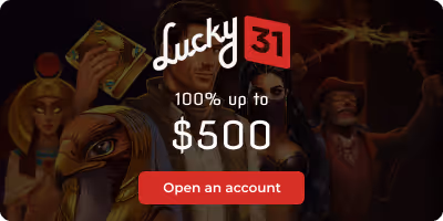 Lucky31 Casino Welcome Bonus: 100% up to $500
