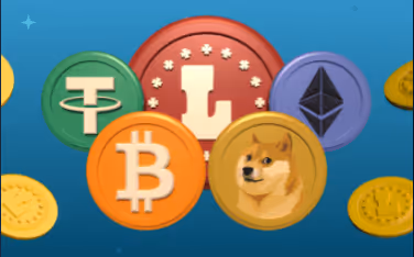 Various cryptocurrency coins