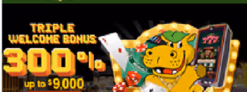 Lucky Hippo Casino: Triple Welcome Bonus, 300% up to $9,000
