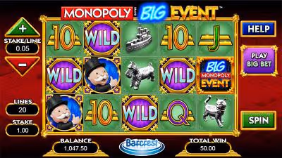 Monopoly Big Event Pokie Slot Game
