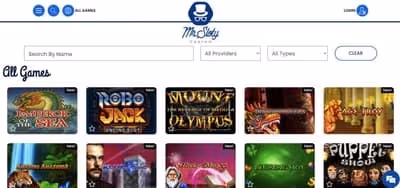 Mr Sloty Casino games: online slot thumbnails