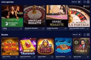 Ninecasino Live Games and Slot Games