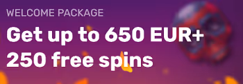 Voodoo Casino Welcome Package: Get up to 650 EUR+250 free spins