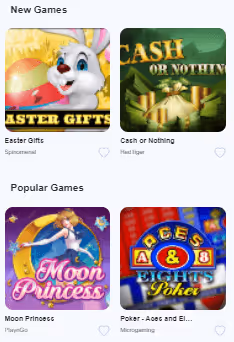 OXI Casino online games