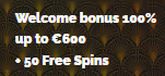 Regals Casino Welcome Bonus: 100% up to €600 + 50 free spins