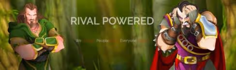 Rival Powered banner with two fantasy characters