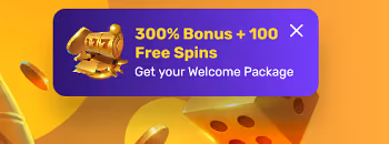 Rocket Play Casino Welcome Package: 300% Bonus + 100 Free Spins