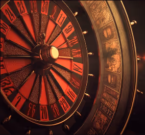 Roulette wheel close-up