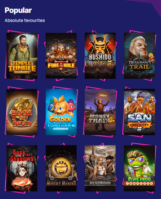 Popular online casino games