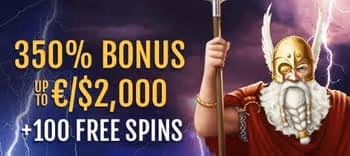 SlotsHall Casino Welcome Bonus: 350% Up to €/$2,000 + 100 Free Spins
