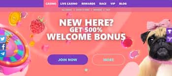 Spin Pug Casino Welcome Bonus
