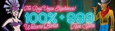 This is Vegas Casino: 100% Welcome Bonus + 999 Free Spins