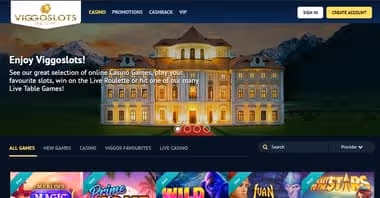 ViggoSlots Casino homepage