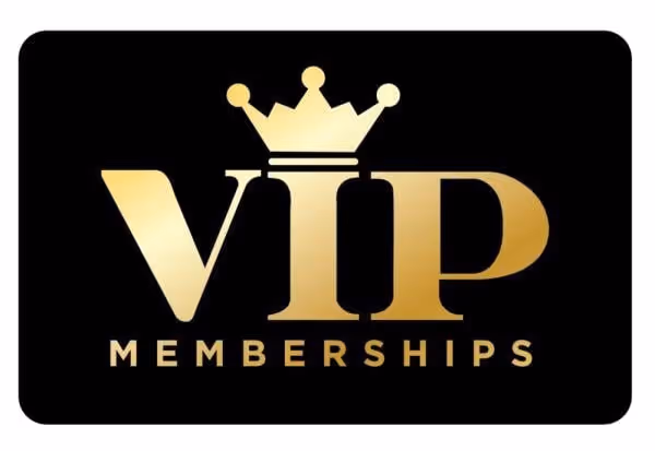 VIP Memberships logo with a crown
