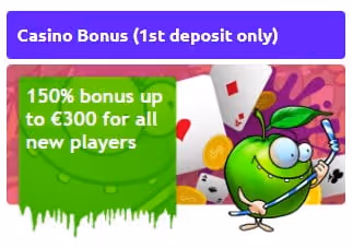 Freaky Aces Casino Welcome Bonus: 150% up to €300, 1st Deposit Only