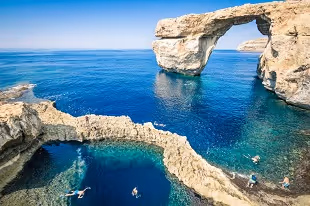 world famous azure window gozo island mediterranean nature wonder beautiful malta 1