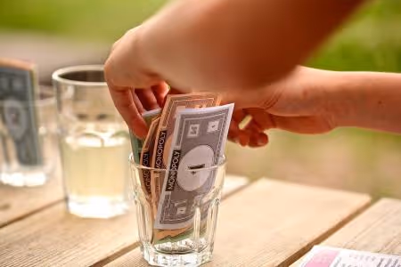 billets de monopoly comme monnaie