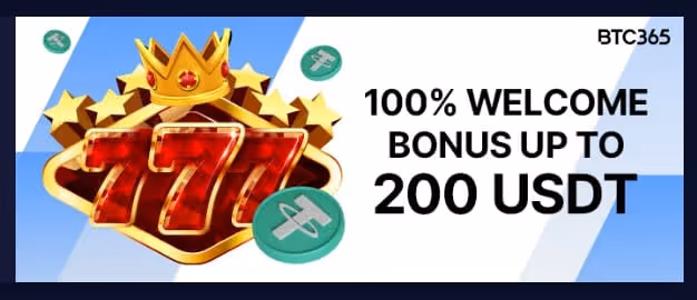 BTC365 Casino welcome bonus