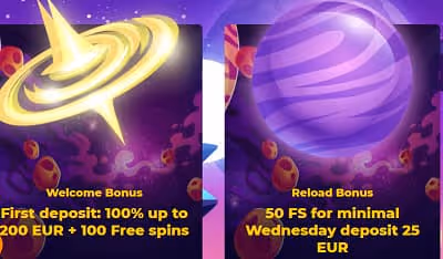 CosmicSlot Casino Welcome Bonus