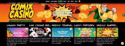 Comix Casino Bonus