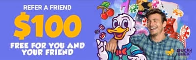 DuckyLuck Casino Refer a Friend Bonus
