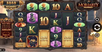 Moriarty Megaways Slot Symbols