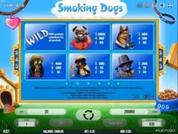 Features on Smoking Dogs Slot