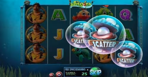 the angler bonus scatter free spins