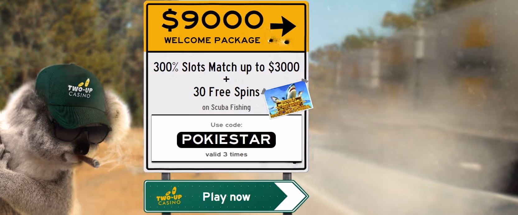 Two up Casino Welcome Bonus