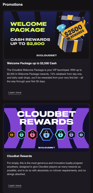 promotions cloudbet